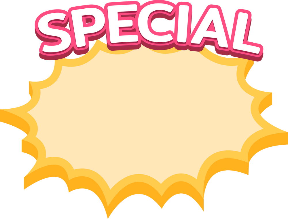 Special label,  Promotion discount banner templates